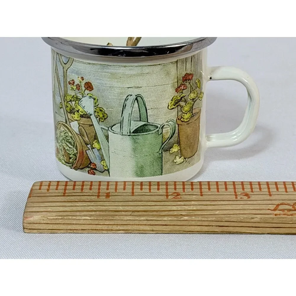 Beatrix Potter Peter Rabbit Enamelware Childs Bowl Mug Tea Cup Garden 2017